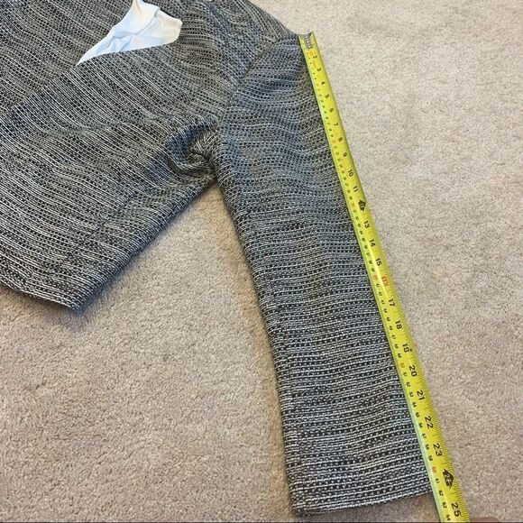 Contemporaine Exclusive Simons Black gray tweed blazer size 14 - Picture 8 of 9